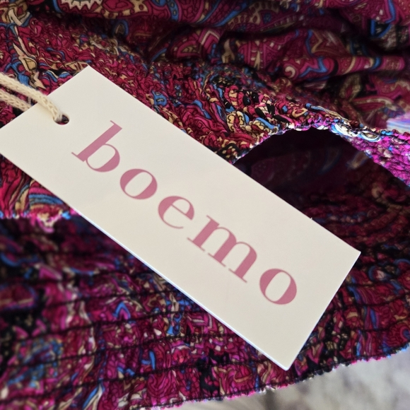 🏷️Anthropologie BOEMO Paisley MEDIUM 2 PC SKIRT TOP SET - Picture 12 of 12